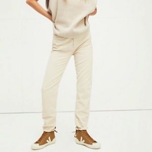 We The Free People Corduroy Pants Calypso Cord Mom Jeans 31 Khaki Tan High Rise
